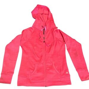 90 degrees Women's Pink Hooded Zip Jacket